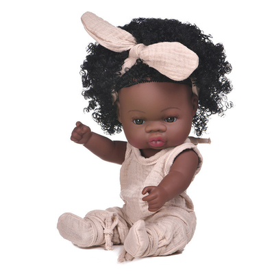 Bambina nera afroamericana da 14 pollici con logo personalizzato
