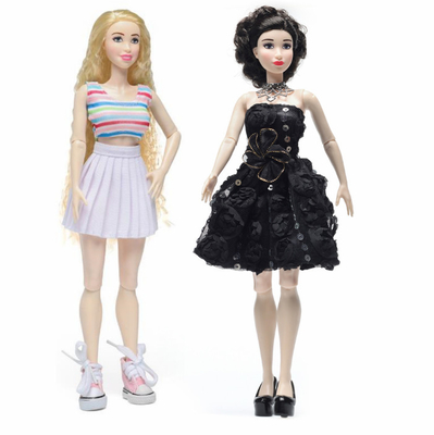 Basso MOQ disegno originale personalizzazione 30cm abiti da bambola di moda per bambole Barbie