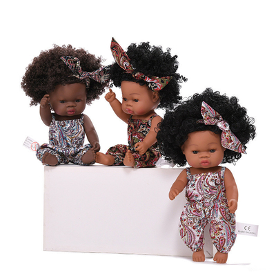 Bambina nera afroamericana da 14 pollici con logo personalizzato