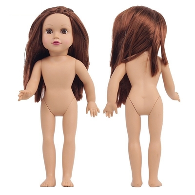 Costumi personalizzati Abiti 18 pollici Bambola afroamericana 45 cm Bambola per ragazze Pelle bianca marrone