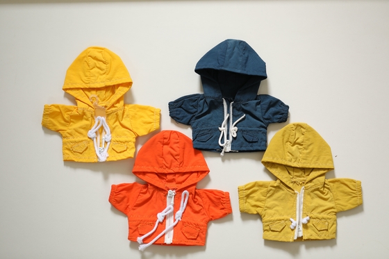Personalizzazione giocattolo di pelliccia orso jeans trench cappotto jeans cambio giocattoli per bambini