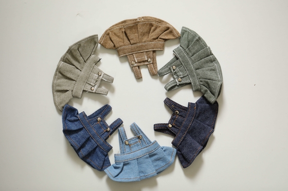 Personalizzazione giocattolo di pelliccia orso jeans trench cappotto jeans cambio giocattoli per bambini