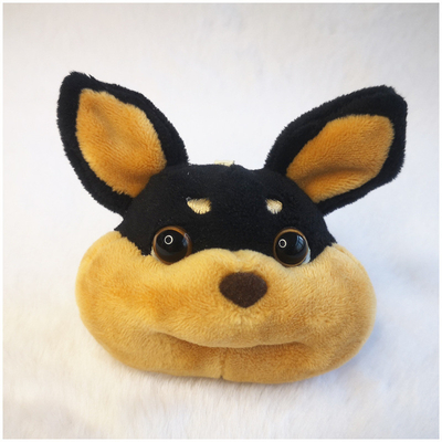 Cute Cotton Custom Plush Doll Dog Keychain Per la decorazione della borsa