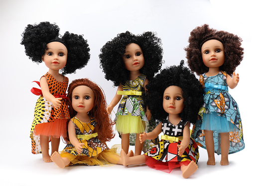 12 pollici Bambola Nera Abbigliamento Bambola Africano Realistic regalo Bambole Nere Bambini Per Bambini Bambini Americani