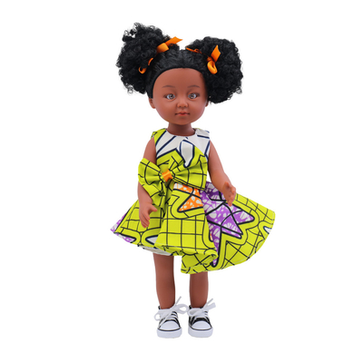 Bambola nera da 12 pollici Vestiti da bambola africana realistici Bambole nero regalo per bambini