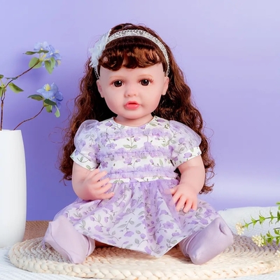 Servizio personalizzato Vinyl 22 pollici bambola di moda dolce e casual per bambini regalo