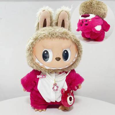 Nee Design Labubu Poppina Stoffa Maglione Stoffa giocattolo Colorato Abito Set Labubu Abito cartone animato