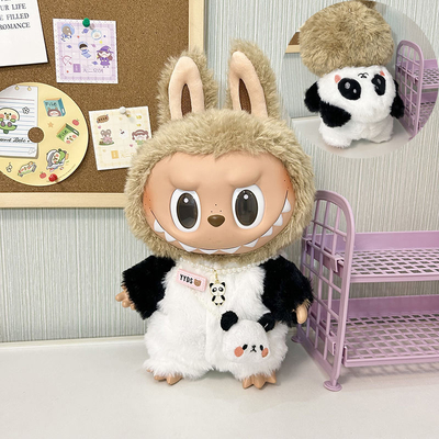 Nee Design Labubu Poppina Stoffa Maglione Stoffa giocattolo Colorato Abito Set Labubu Abito cartone animato