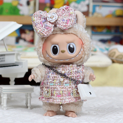 Nee Design Labubu Poppina Stoffa Maglione Stoffa giocattolo Colorato Abito Set Labubu Abito cartone animato