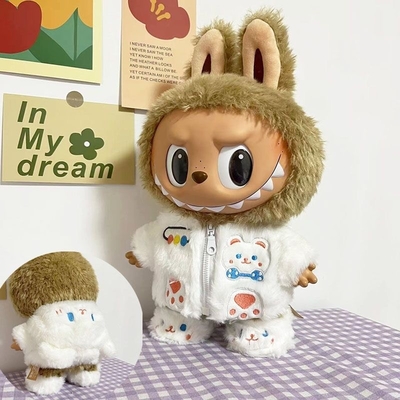 Best Price Labubu Poppina Stoffa Maglione Stoffa giocattolo Colorato Abito Set Labubu Abito cartone animato