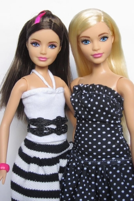 Bambole da collezione in cotone personalizzabile da 11,5 pollici con abito per bambole Barbie