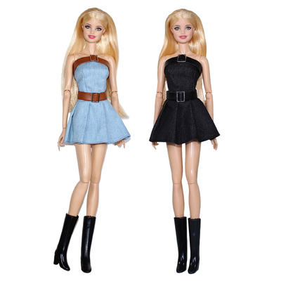 Bambole da collezione in cotone personalizzabile da 11,5 pollici con abito per bambole Barbie