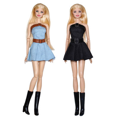 Bambole da collezione in cotone personalizzabile da 11,5 pollici con abito per bambole